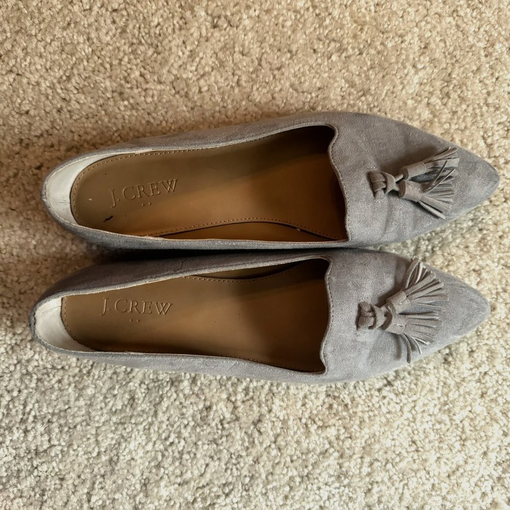 EUC - J. Crew Suede Loafer Flat